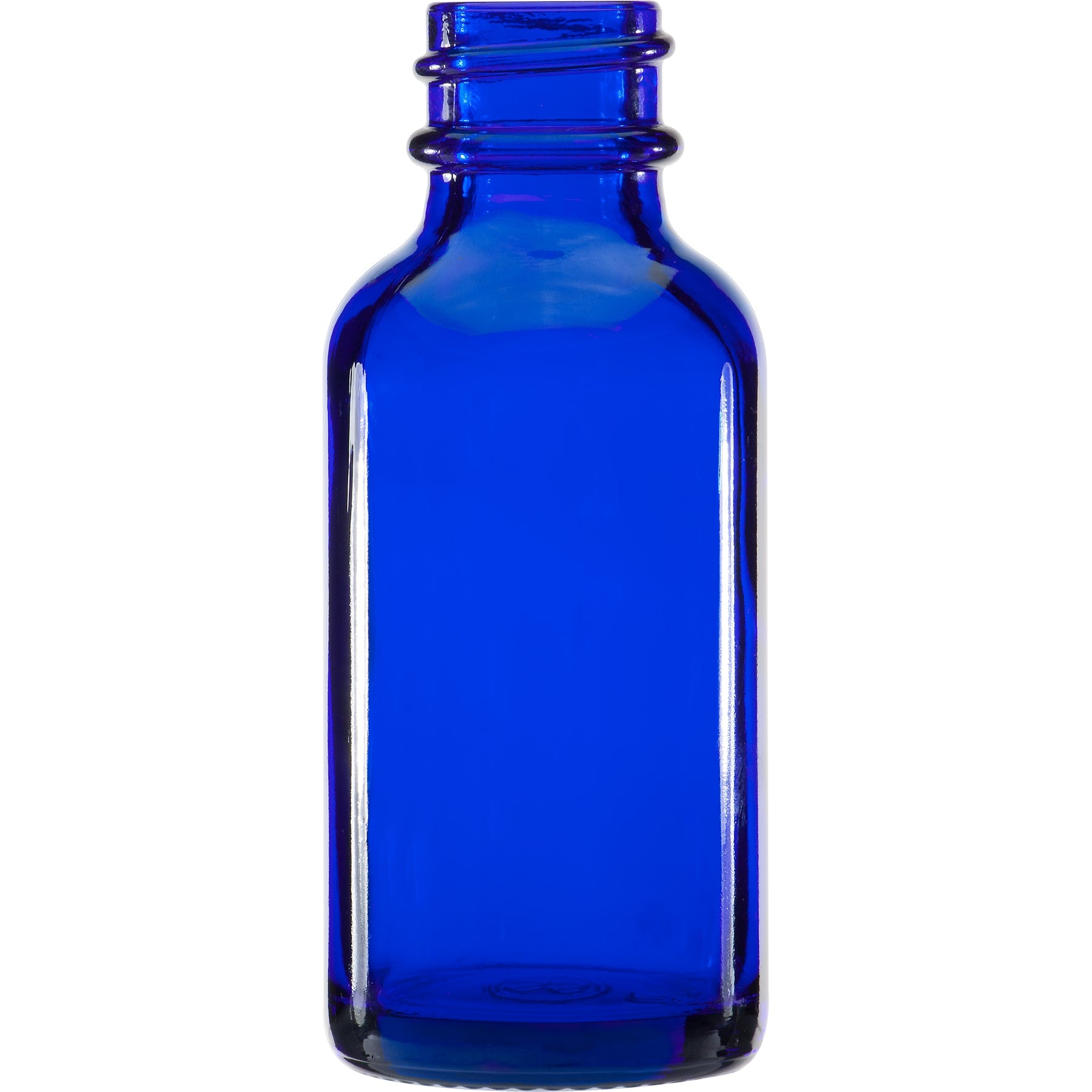 Blue Boston Round Bottles - 1 oz