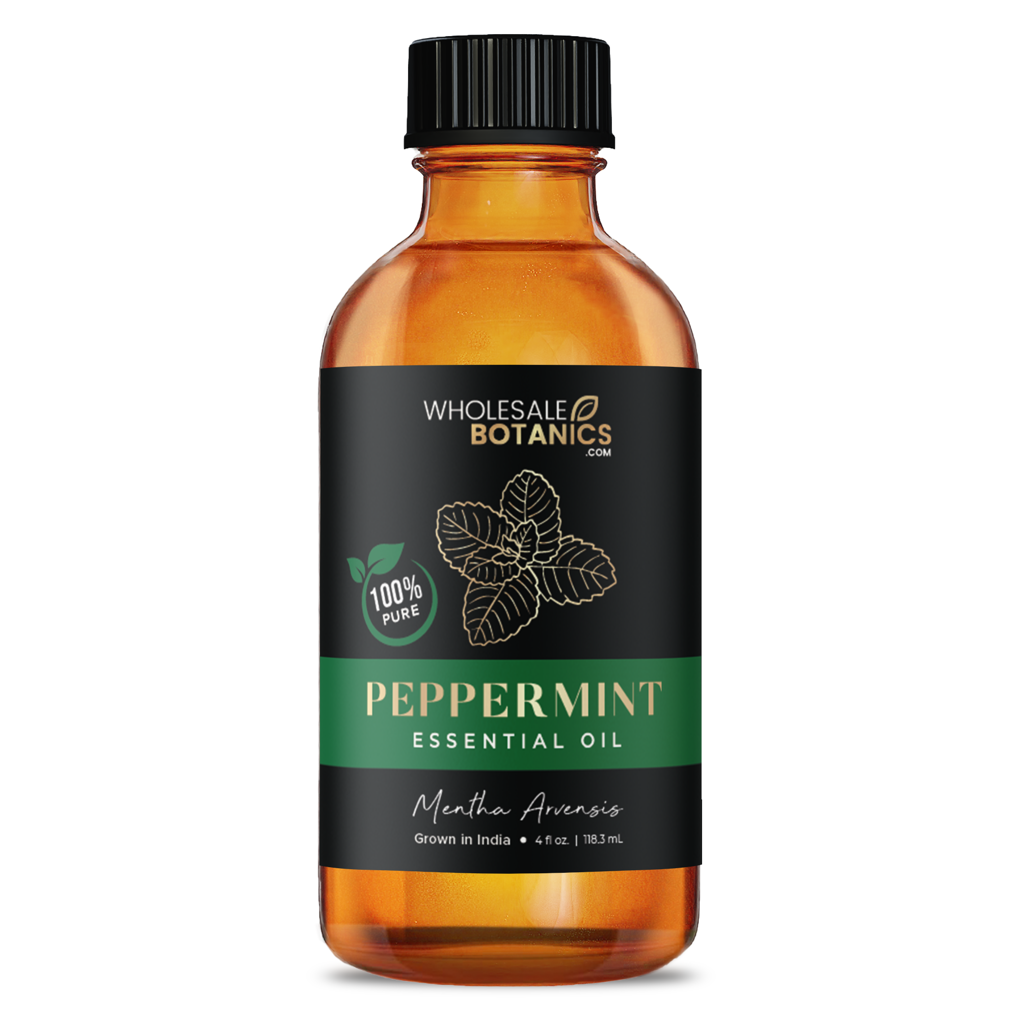 Purity Peppermint Essential Oil - Pure Mentha Arvensis - 4 oz