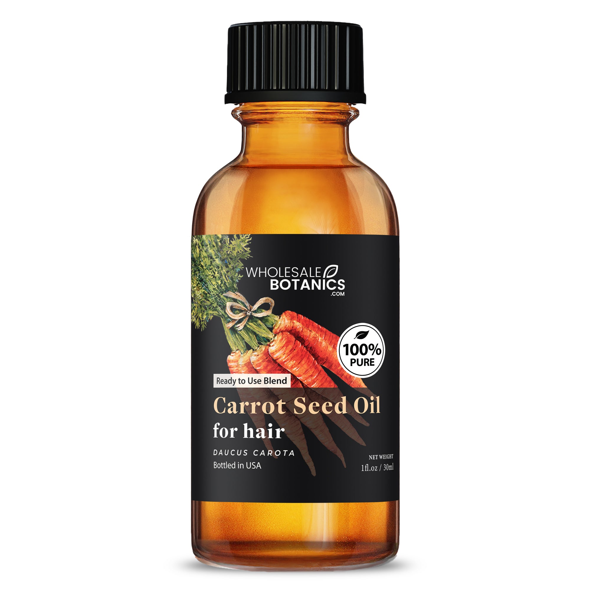 Carrot Seed Oil for Hair - Ready to Use Blend