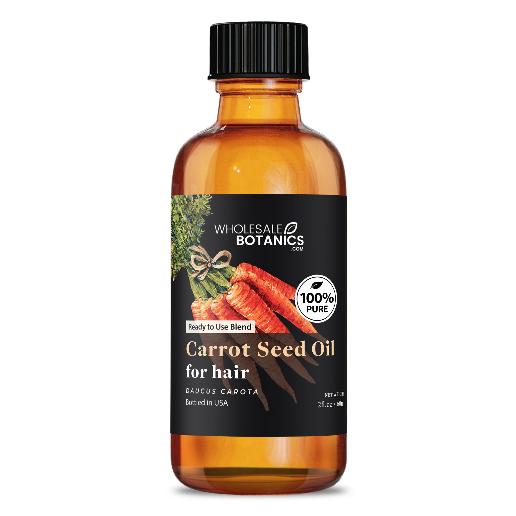 Carrot Seed Oil for Hair - Ready to Use Blend