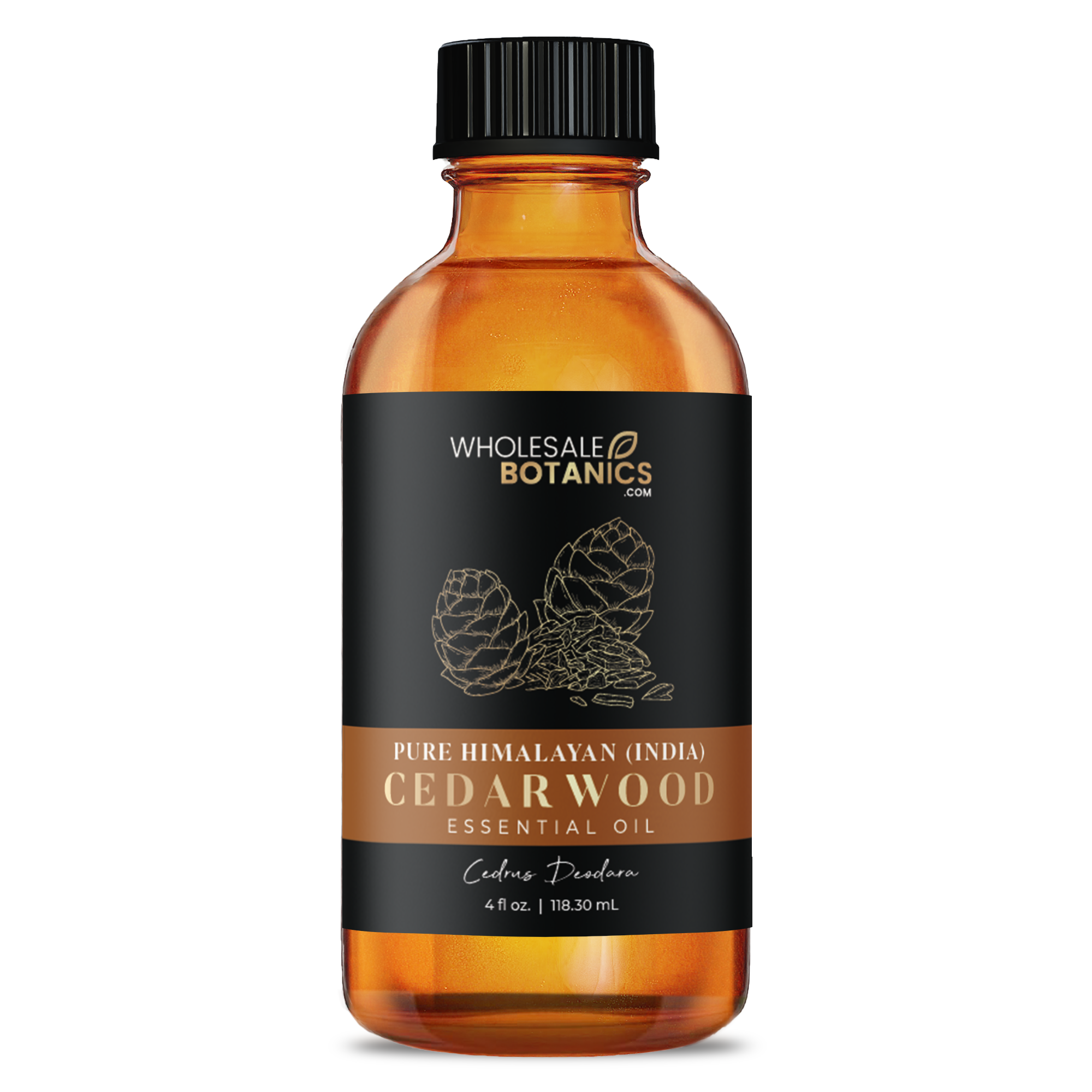 Purity Cedarwood Essential Oil - Himalayan Cedarwood (OR 25), Himalayan Cedarwood (OR 50), Himalayan Cedarwood (OR 55), Himalayan Cedarwood (OR 60) - 4 oz