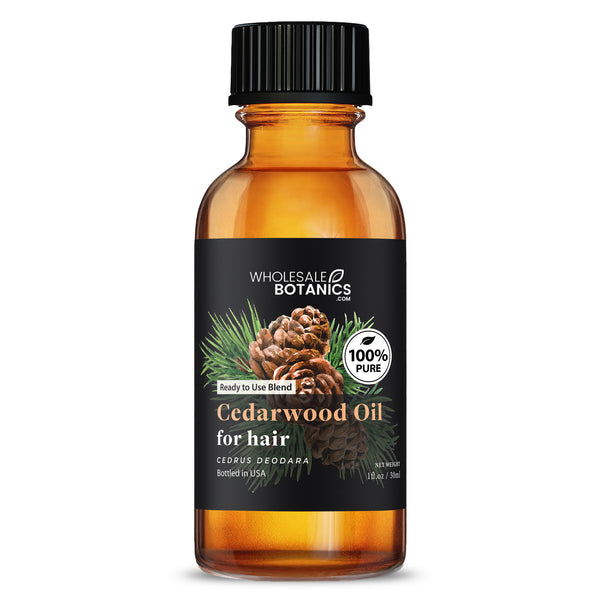 cedarwood essential oil and carrier oil blend for scalp application