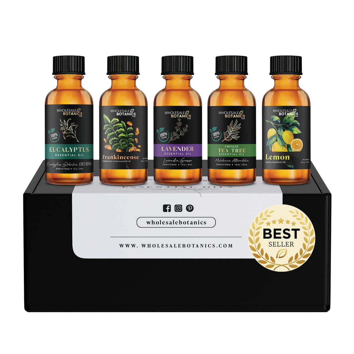 Most Popular Essential Oils Sample Kit — Wholesale Botanics