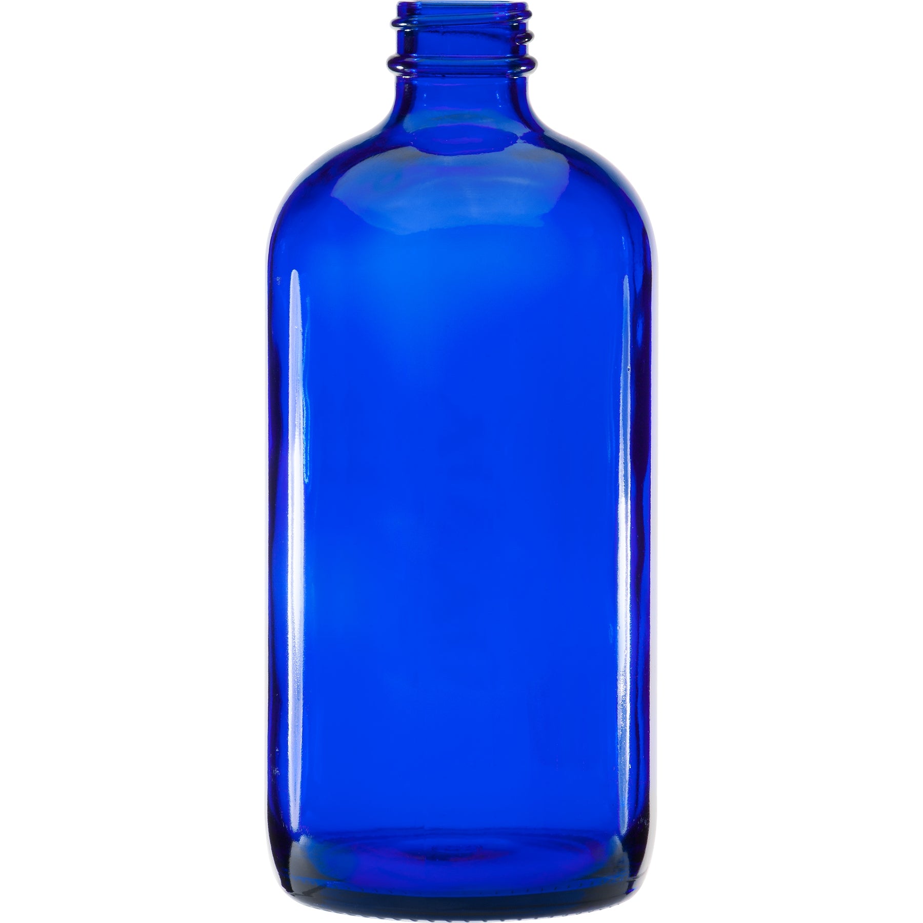 Blue Boston Round Bottles - 16 oz