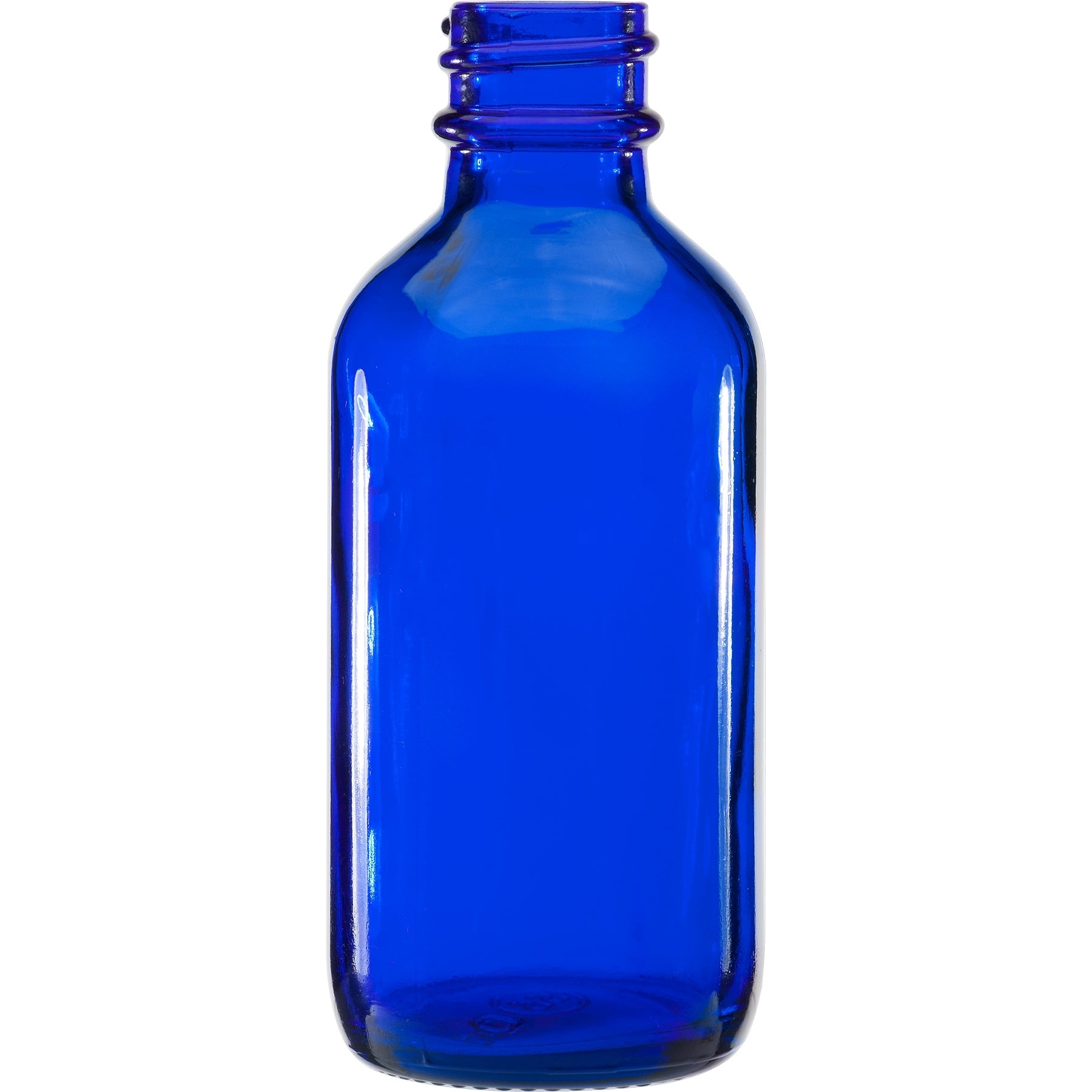 Blue Boston Round Bottles - 2 oz